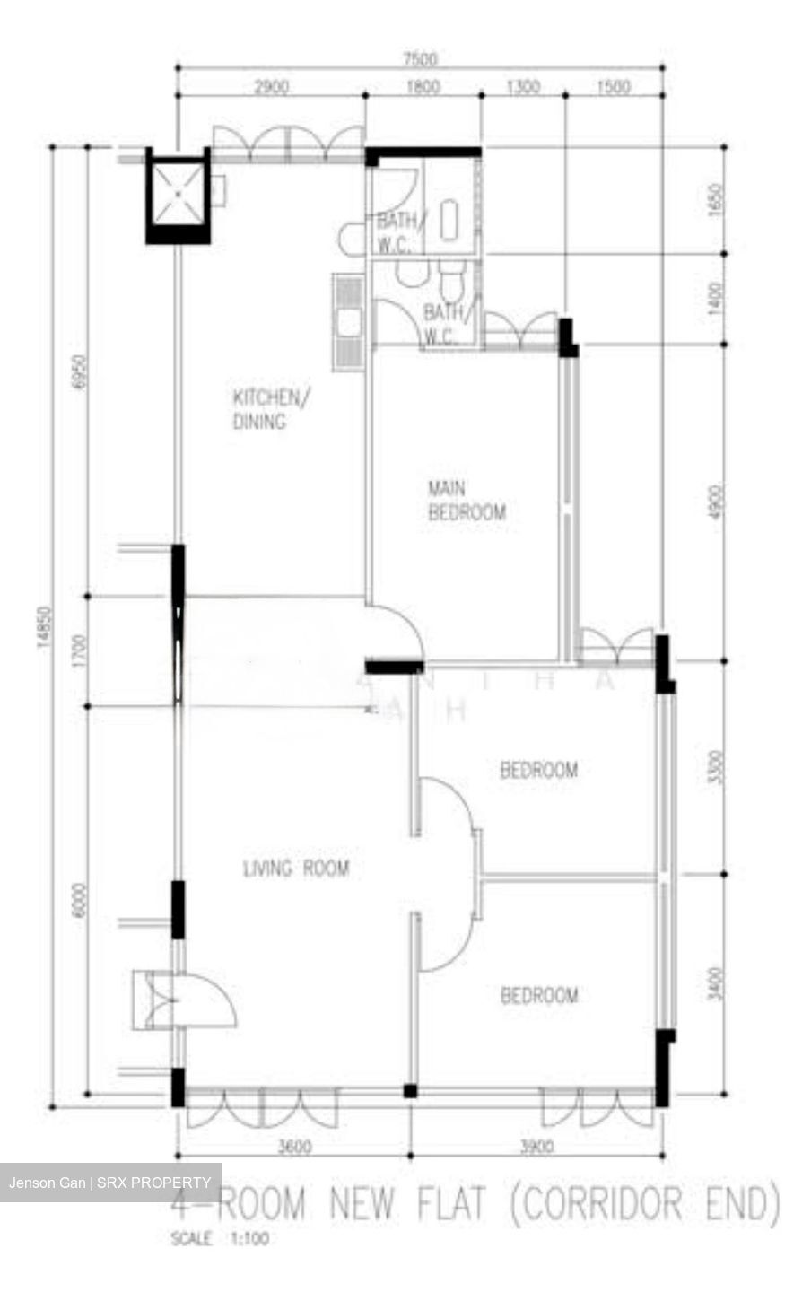 Blk 334 Clementi Avenue 2 (Clementi), HDB 4 Rooms #557018021